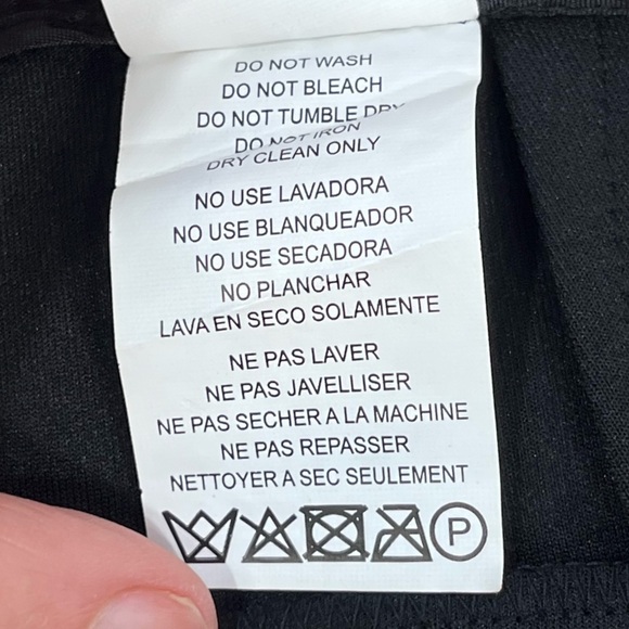 Isaac Mizhari 2-Tone Ankle Pants Trousers Front Vibrant Colors Back Black Size 4 - Picture 5 of 5